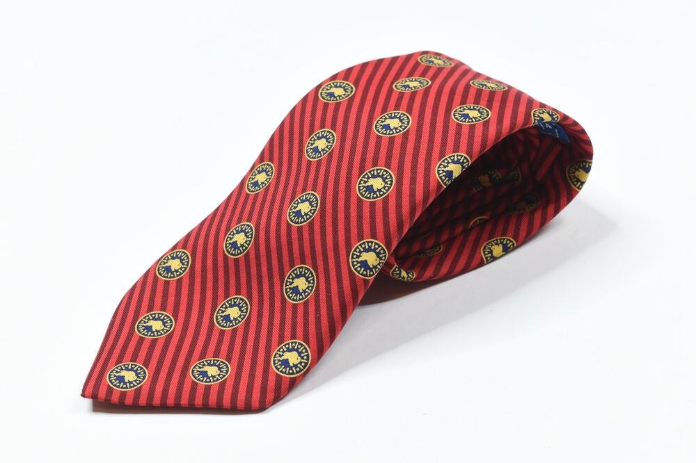 Vineyard Vines City of Buffalo from Byron Brown Mayor Tie Mens Red Striped SEAL
